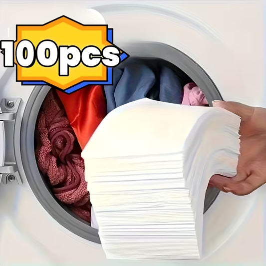 أوراق الغسيل المانعة لاختلاط الألوان – 100 ورقة